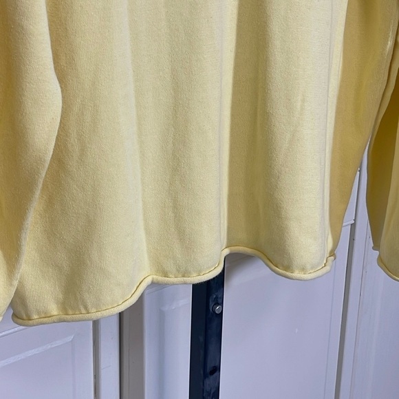 J.Jill Women’s Yellow Long Sleeve Sweater Top Sz XL 2 Button V Neck Comfy - Picture 9 of 11